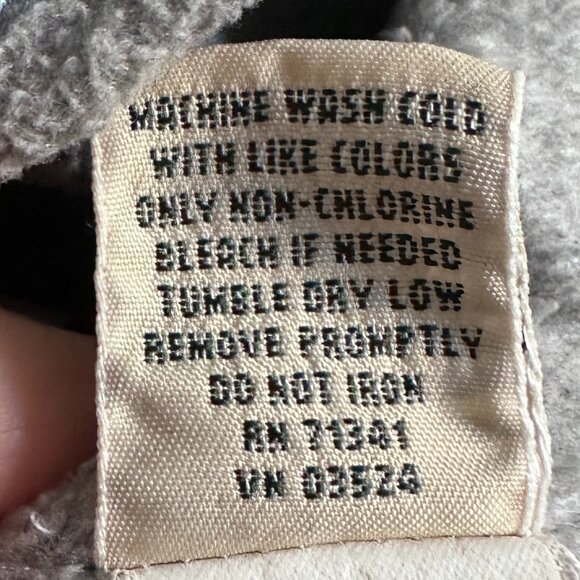 Women's XS LL Bean Light Blue Plaid Gray Fleece Lined Cotton Flannel Button Up - Picture 9 of 10